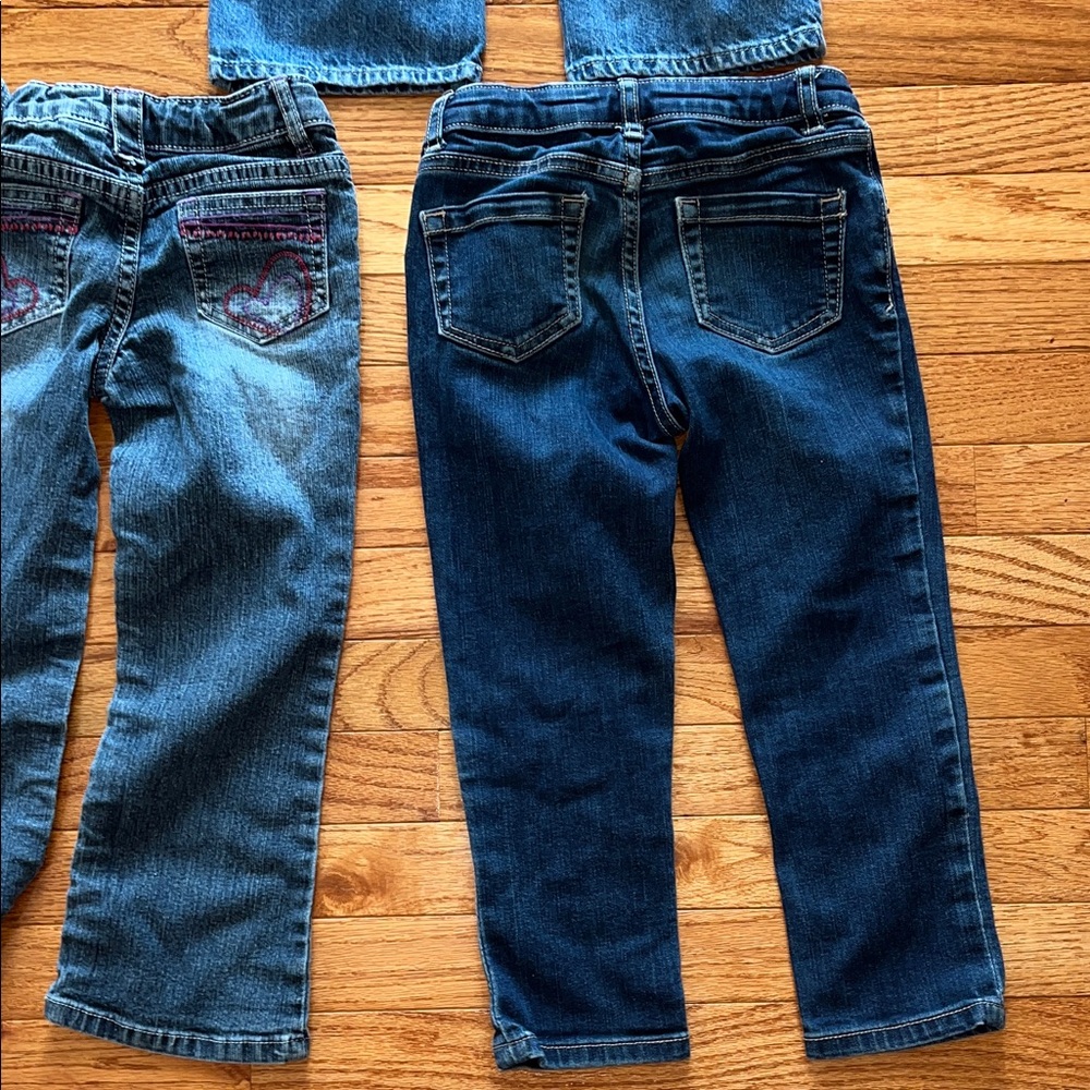 Sonoma, Old navy, & Cherokee girls Blue and Embroidered Jeans Trio - Picture 6 of 12
